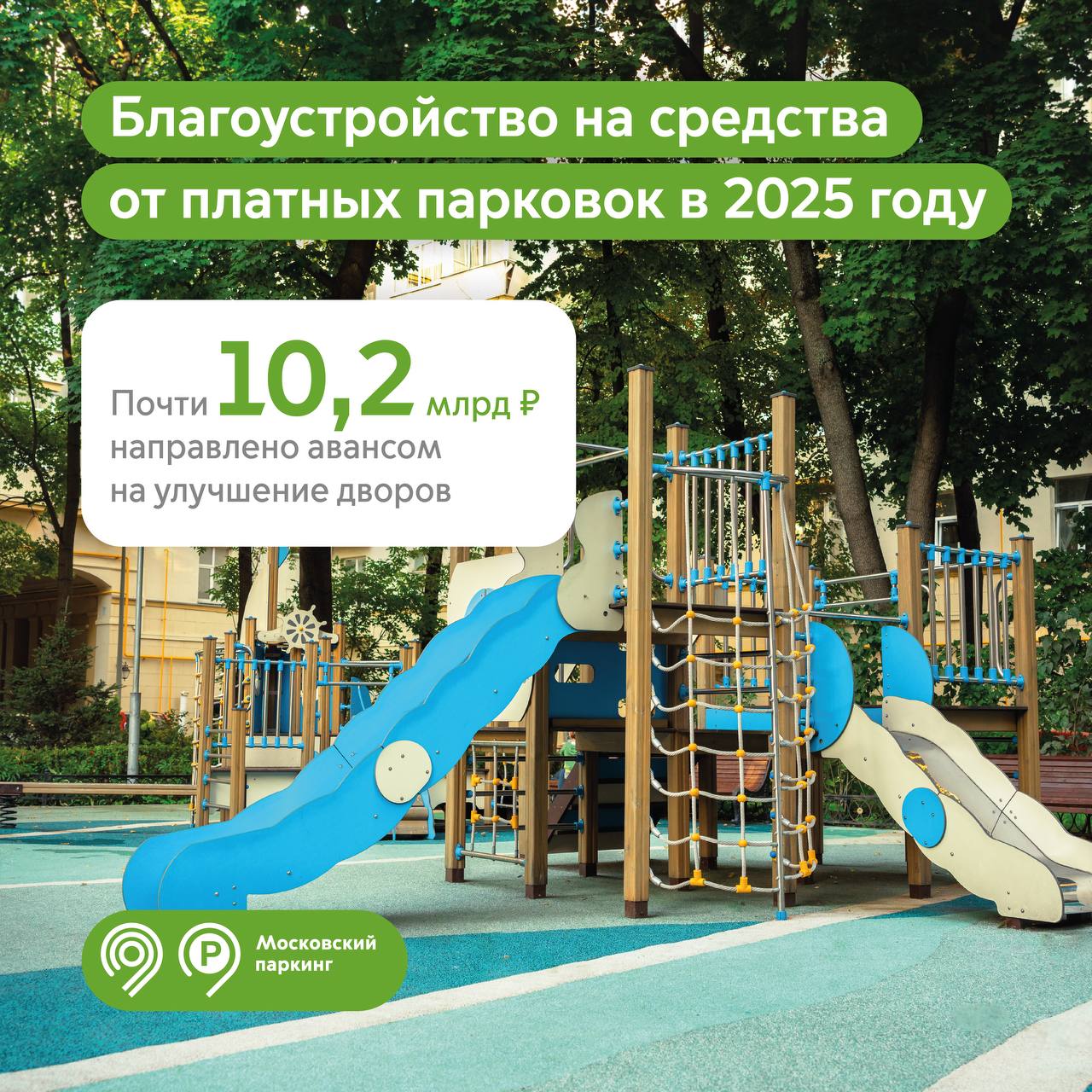 Больше 10 млрд руб. с оплаты парковок направили авансом на благоустройство дворовых территорий в этом году
