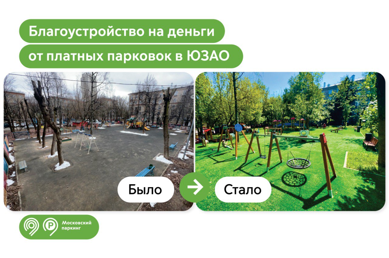 162 двора на юго-западе столицы благоустроили на деньги от оплаты уличных парковок