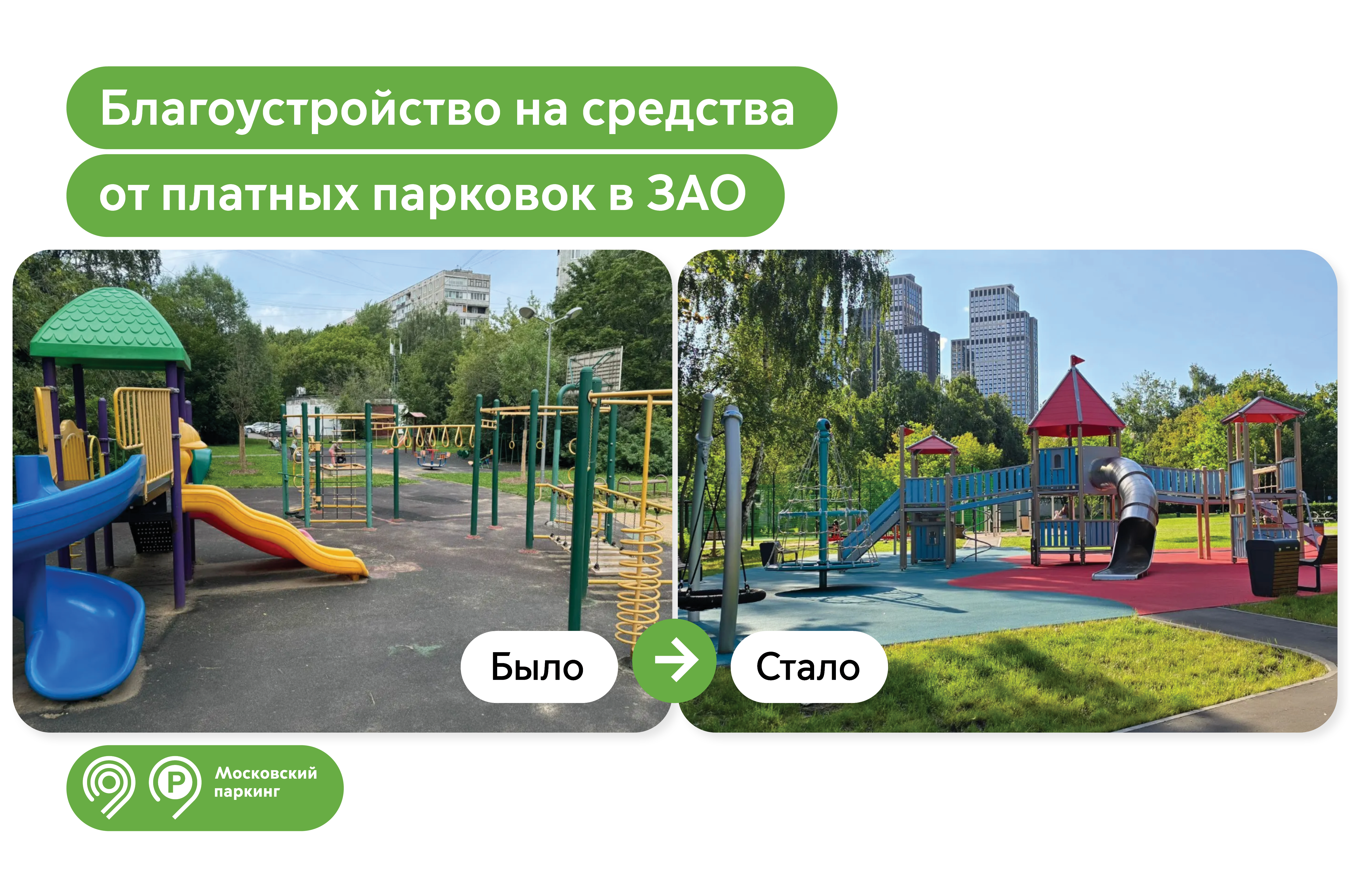 180 дворов на западе Москвы благоустроили на средства от платных парковок 